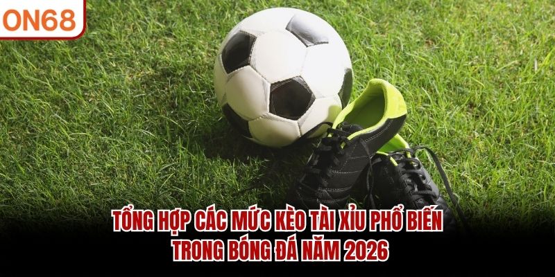 Tổng hợp các mức kèo Tài Xỉu phổ biến trong bóng đá năm 2026